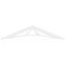 Ekena Millwork Pitch Stanford Architectural Grade PVC Gable Pediment, 48"W x 10"H x 1"P (5/12) GPP048X010X100STA - alternate 3